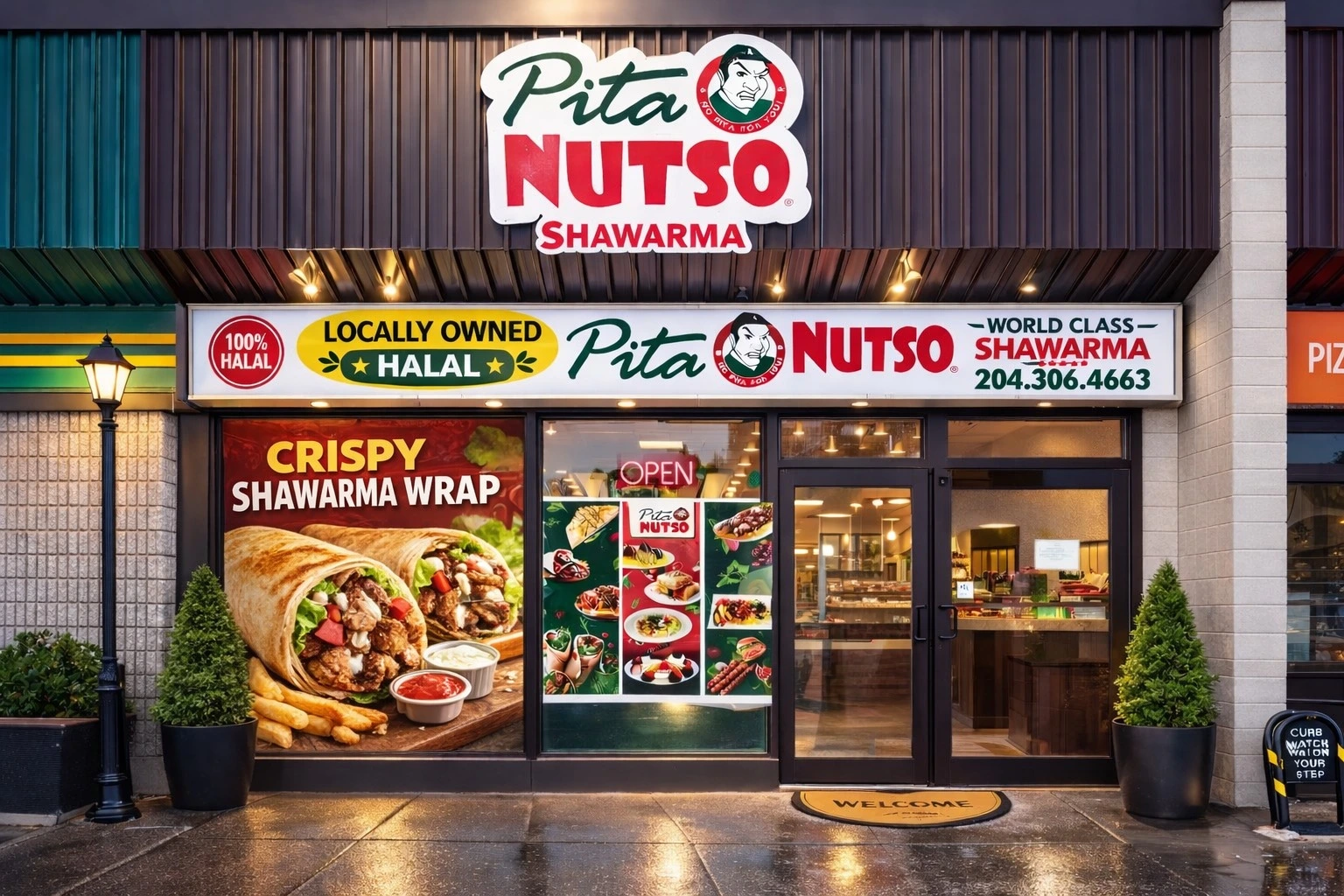 Pita Nutso Shawarma's signature dishes - Halal Mediterranean in Winnipeg