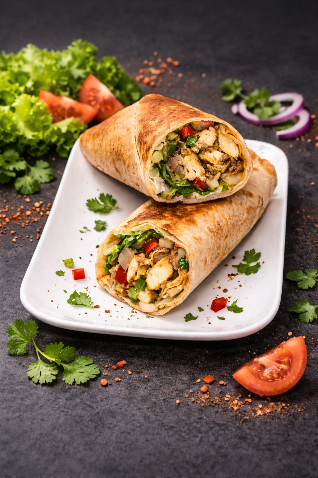 Delicious Ultimate Pita wrap at Pita Nutso Shawarma in Winnipeg, MB